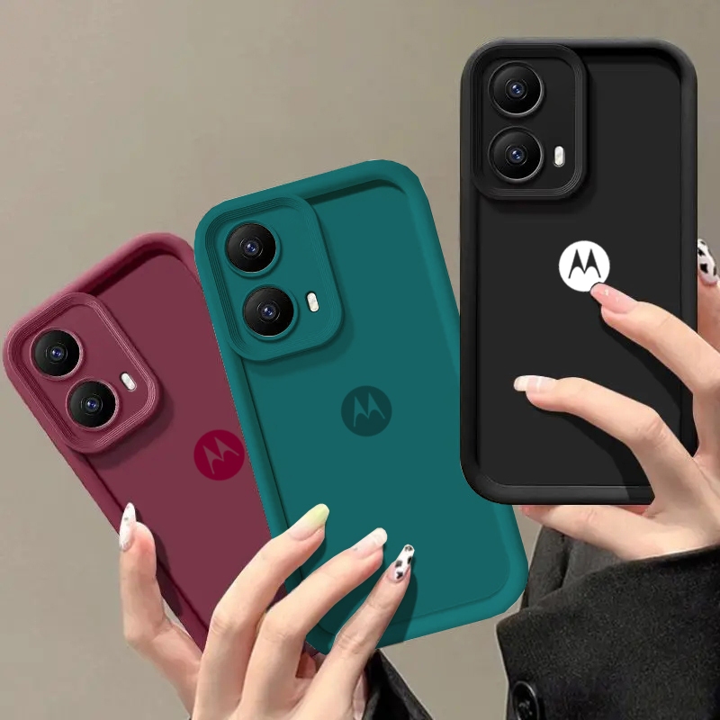 ปลอก Motorola Moto E40 E32 E30 E22 E22i E20 E13 4G Simple สีลูกกวาด Angel Eyes เคสโทรศัพท์กันกระแทกซิลิโคนอ่อนนุ่มฝาครอบ