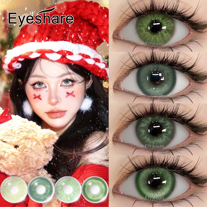 คอนแทคเลนส์ สีเขียว คอนแทคเลนส์สี แต่งตาคริสต์มาส กิจกรรมเทศกาล เลนส์ตาหวาน ส่งไวจากไทย