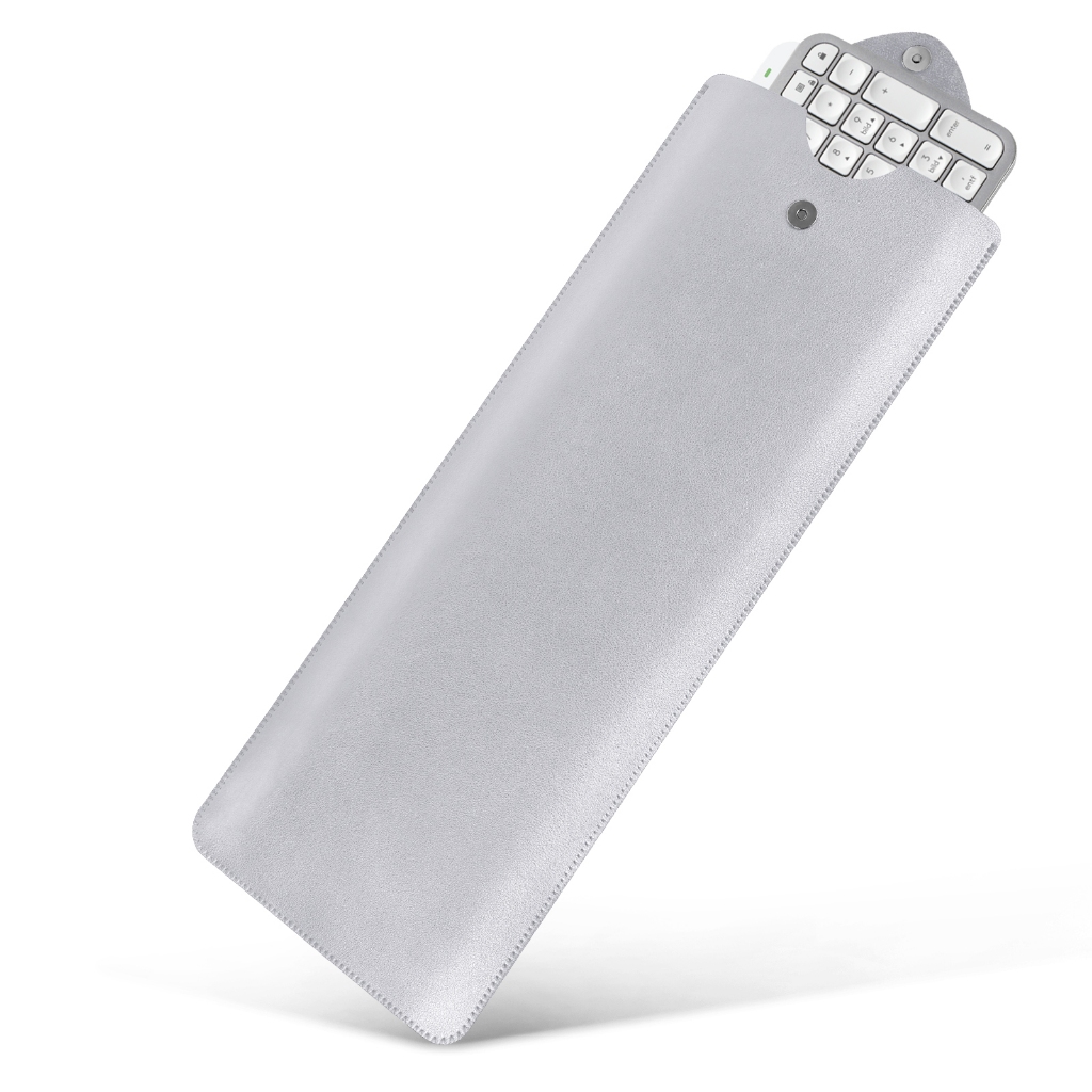 Geekria vegan Leather Keyboard กระเป๋าถือสำหรับ MX Keys s/mx Keys/mk955/mk950คีย์บอร์ด (สีเทาอ่อน)