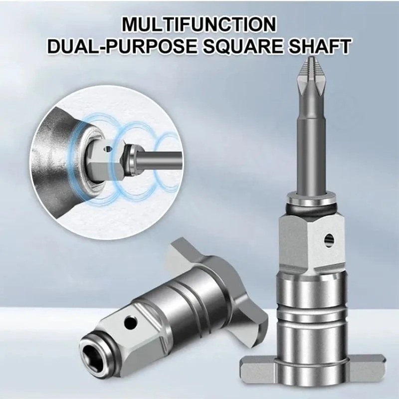 T-shaped ไฟฟ้าประแจผลกระทบแบบไม่มีแปรงอะแดปเตอร์สแควร์เพลาหัวแปลงอะแดปเตอร์ Dual ใช้ไร้สาย Spanner Part Power เครื่องมือ