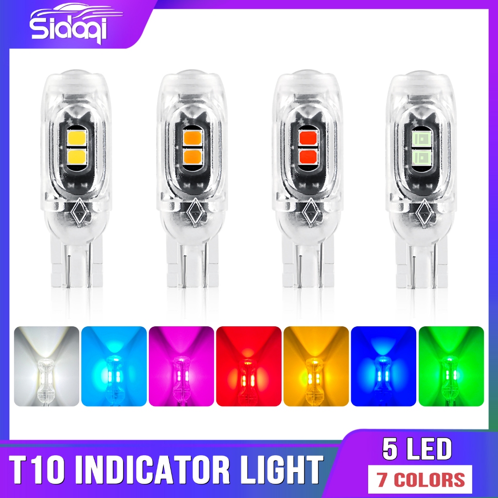 1 ชิ้น T10 W5W เลนส์ Led แฟลช Strobe หลอดไฟ 194 WY5W กระพริบภายในที่จอดรถป้ายทะเบียนอ่านสัญญาณโคมไฟ 12V ไฟท้ายรถ