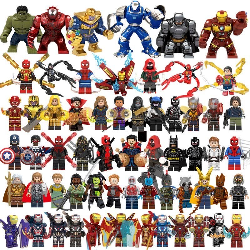 สุ่ม 10 มินิฟิกเกอร์ Marvel Avengers ไอรอนแมน ตัวละครซูเปอร์ฮีโร่ต่อเลโก้ได้ สำหรับเด็กและผู้ใหญ่ ช่วยพัฒนาการคิดและจินตนาการ สร้างสนุกและการเรียนรู้