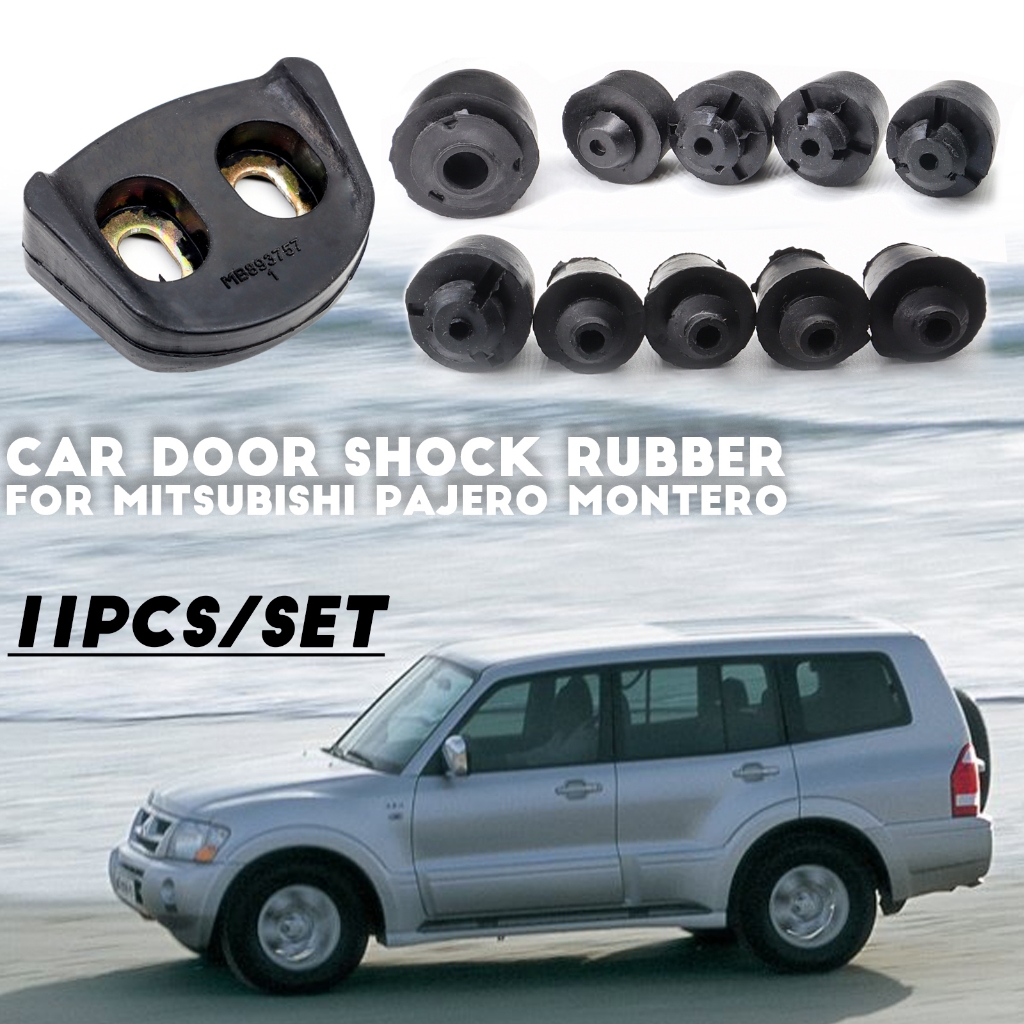 11pcs Mitsubishi Pajero Montero รถประตูยาง Dampers บัฟเฟอร์ Pad Bump Stop Shock สําหรับ V31 V32 V33 V43 V45 V73 V77