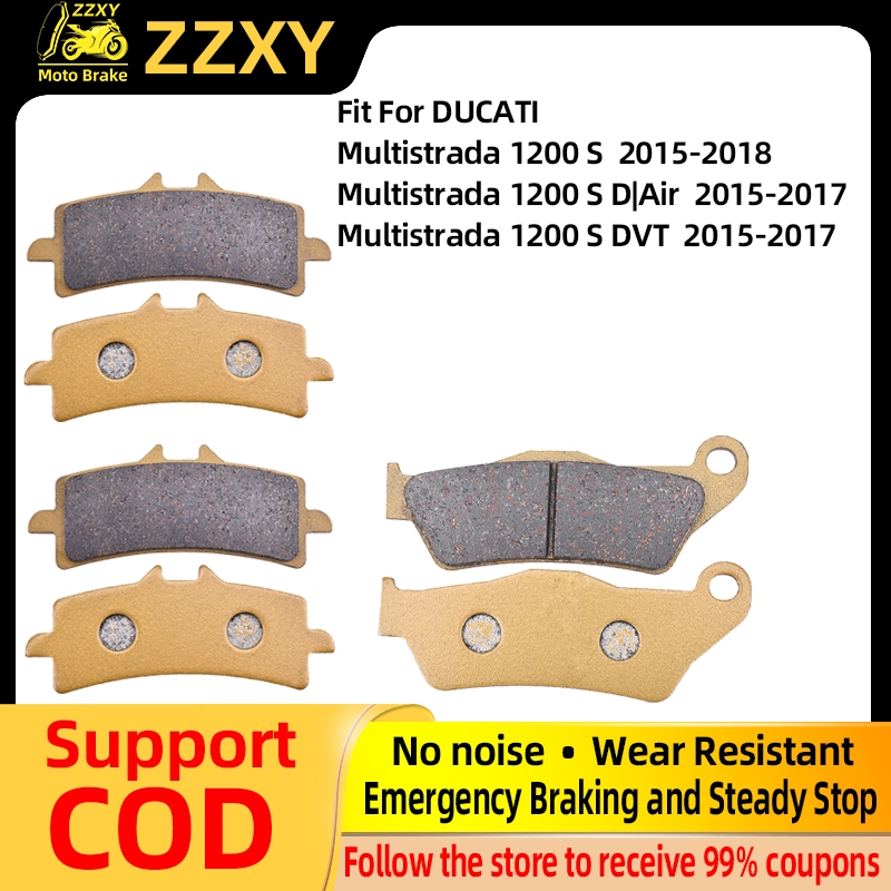 ผ้าเบรคหน้าและหลัง 1 ชุดสําหรับ DUCATI Multistrada 1200 S 15-18 1200 SD|แอร์15-17