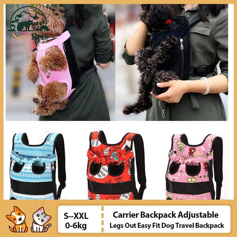 Newpets Pet Dog Carrier Backpack Adjustable Cat Front Carrier Legs Out Easy Fit Dog Travel Backpack 