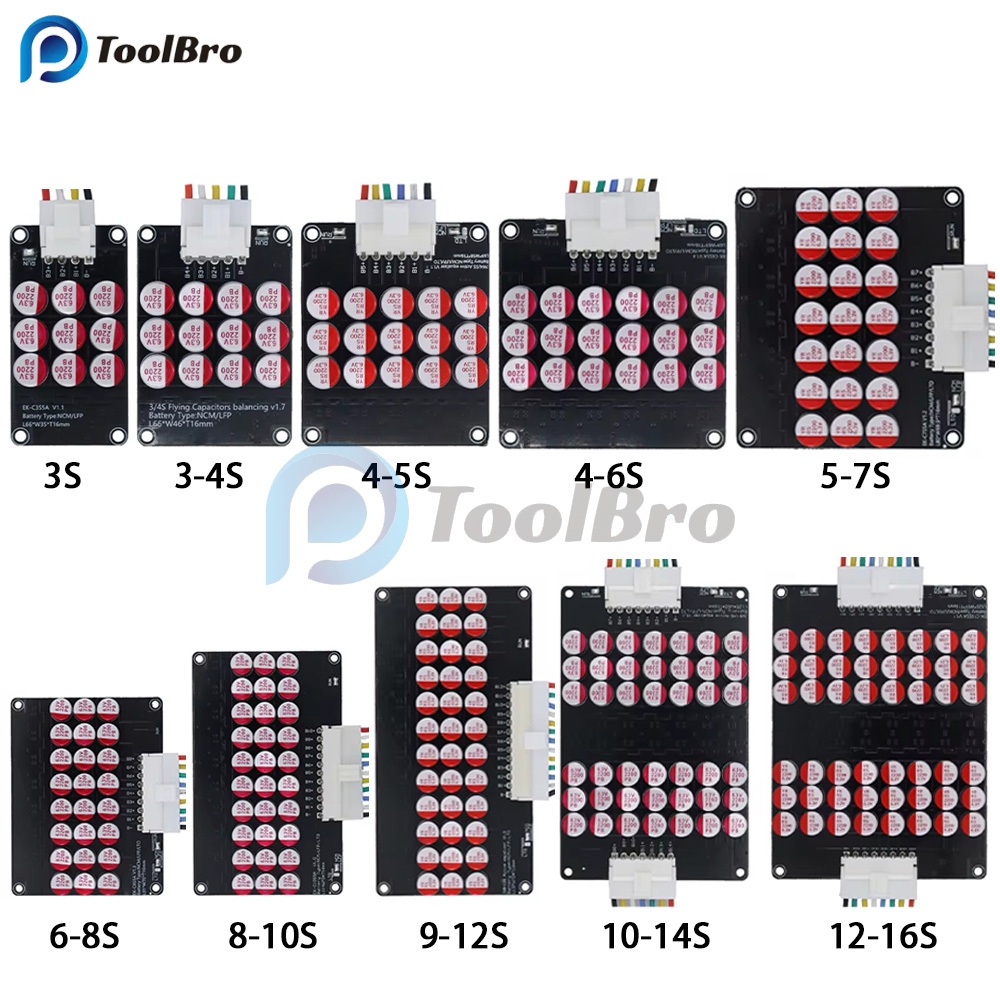 5.5A Active Balance NMC Li Ion บอร์ดเเอคทีฟบาลานซ์ 3S 4S 7S 8S 14S 16S For 12V 24V 48V แบตเตอรี่ลิเธียมฟอสเฟต LiFePO4 ราคาถูก Shopee Lazada
