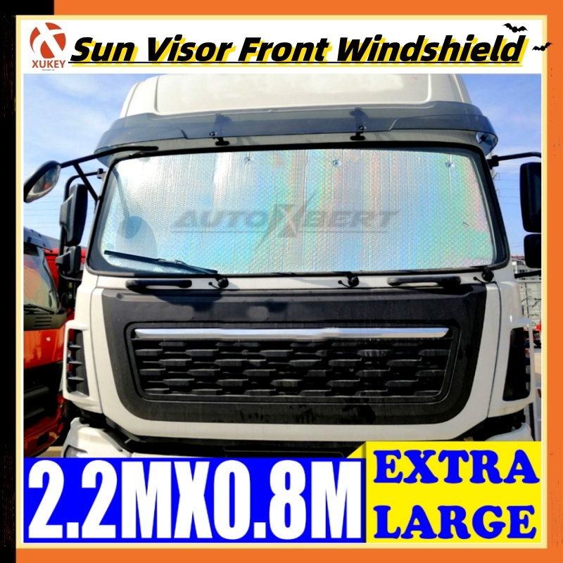 แผงบังแดดรถยนต์ ม่านบังแดด 220 ซม. X 80 ซม. อุปกรณ์เสริม สําหรับรถยนต์ รถบรรทุก