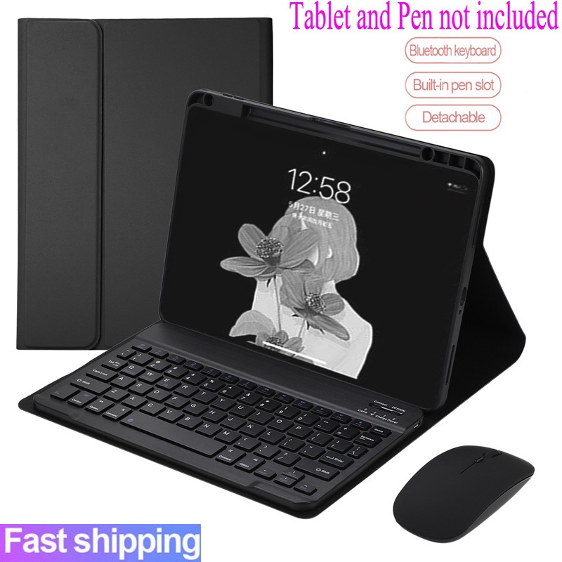 เคสพร้อมคีย์บอร์ดสําหรับ Xiaomi pad 7 8 Mipad 7 Pro 11.2 นิ้ว Mipad 8 pro Magnetic Detackable ไร้สายบลูทูธคีย์บอร์ดเมาส์ปลอก