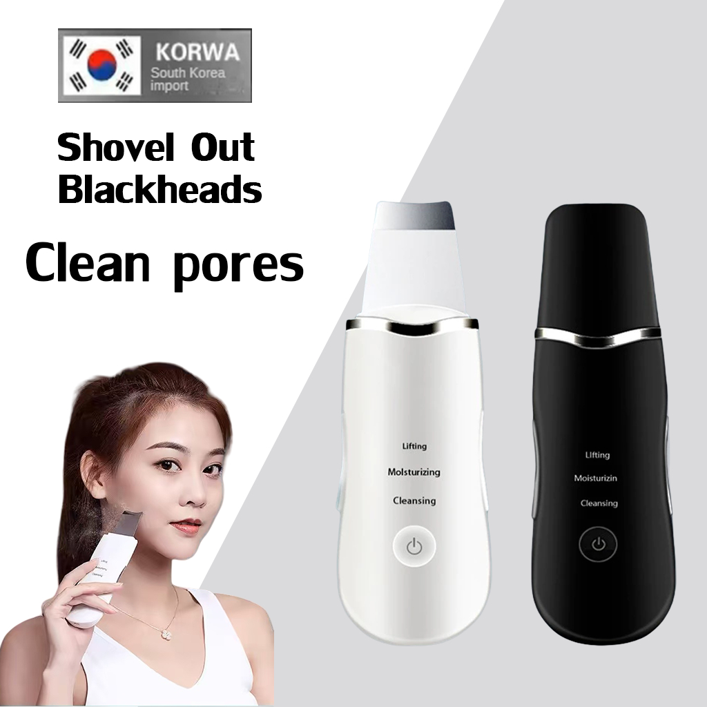 Professional Ultrasonic Facial Skin Scrubber Ion Deep Face ทำความสะอาด Peeling ชาร์จ Skin Care อุปกรณ์เครื่องมือความงาม