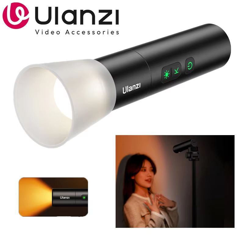 Ulanzi LM07 ไฟฉาย LED Videography เติมแสง Creative Multicolor Spotlight ซูมภาพบุคคลบรรยากาศการถ่ายภาพ Sunset โคมไฟ