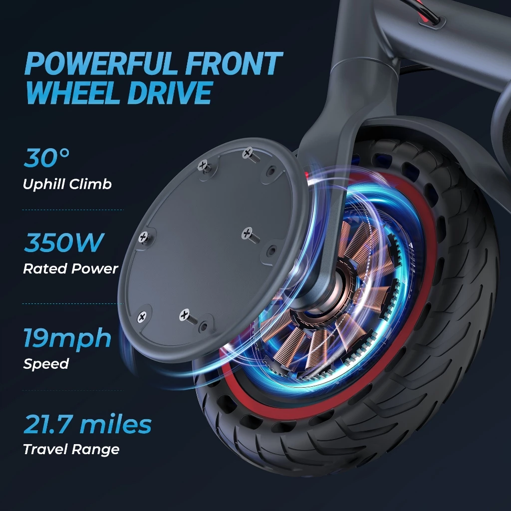Ladped LP60 Electric Scooter ยางตัน 8.5 มอเตอร์ 350W พับได้ ระบบเบรคคู่ thumbnail 6