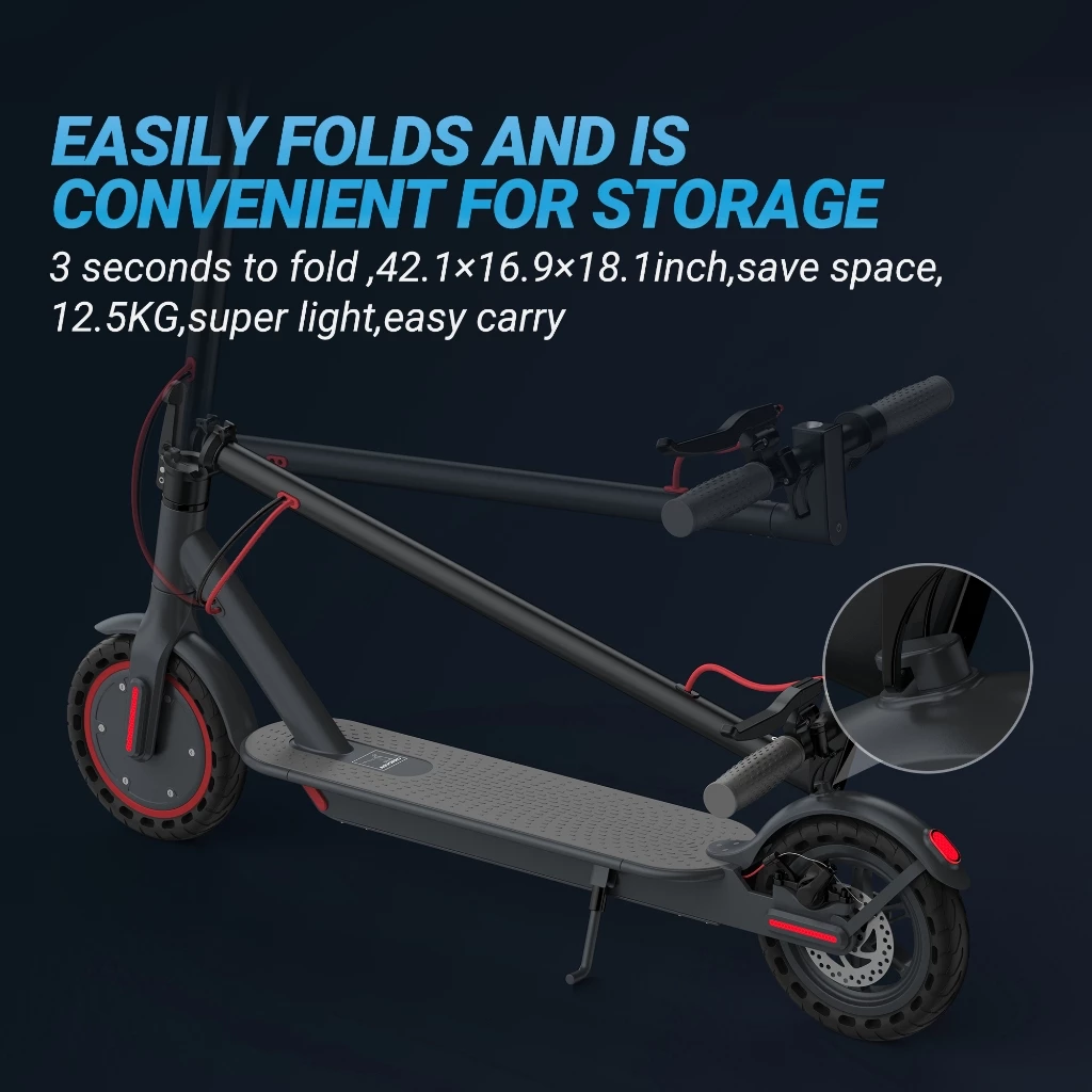 Ladped LP60 Electric Scooter ยางตัน 8.5 มอเตอร์ 350W พับได้ ระบบเบรคคู่ thumbnail 8