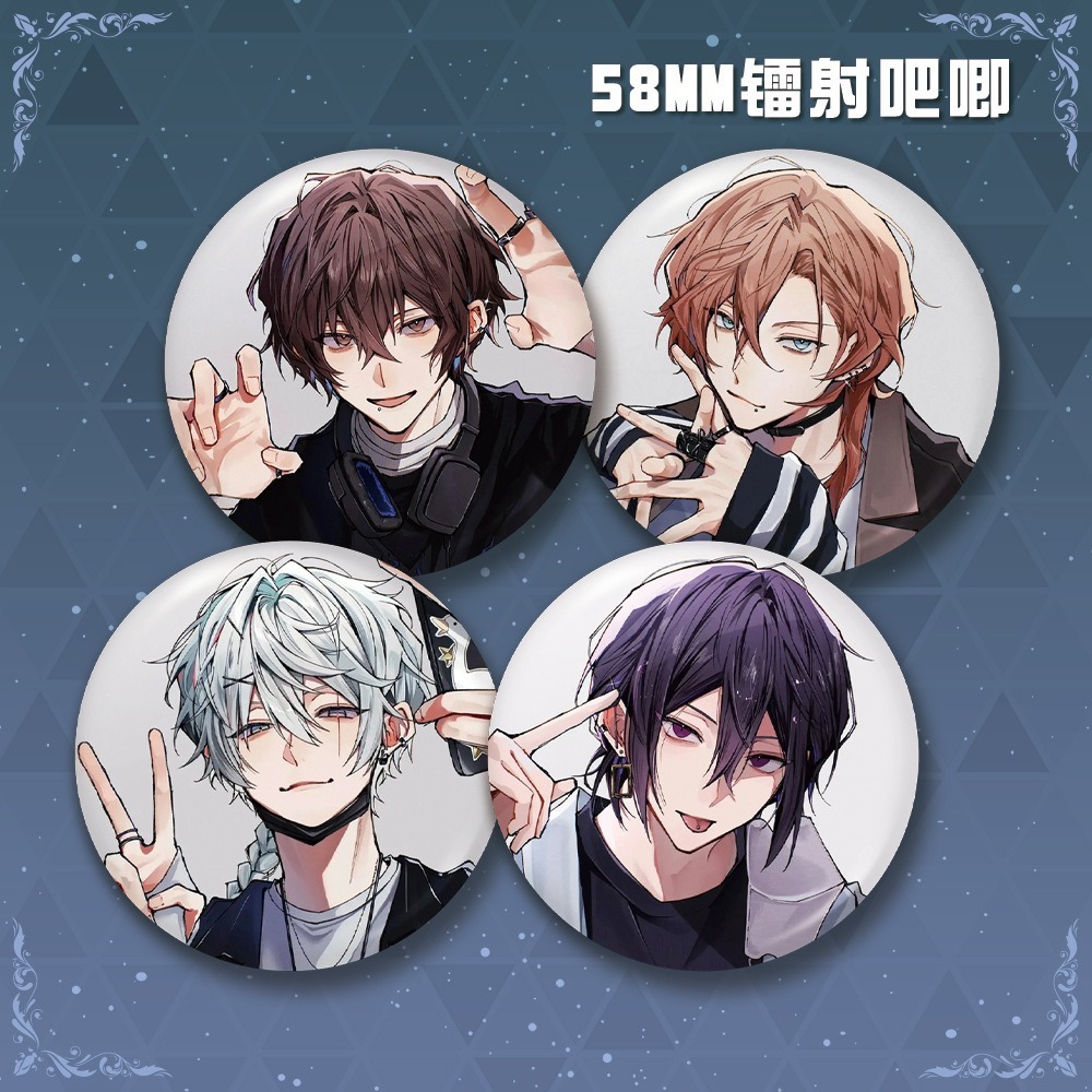Bungo Stray Dogs Dazai Osamu Nakahara Chuuya Gogl Fyodor Dostoevsky Badge ปุ่มเข็มกลัด Pins คอสเพลย์คอลเลกชันของเล่นกระเป๋าตกแต่งของขวัญ 58 มม.