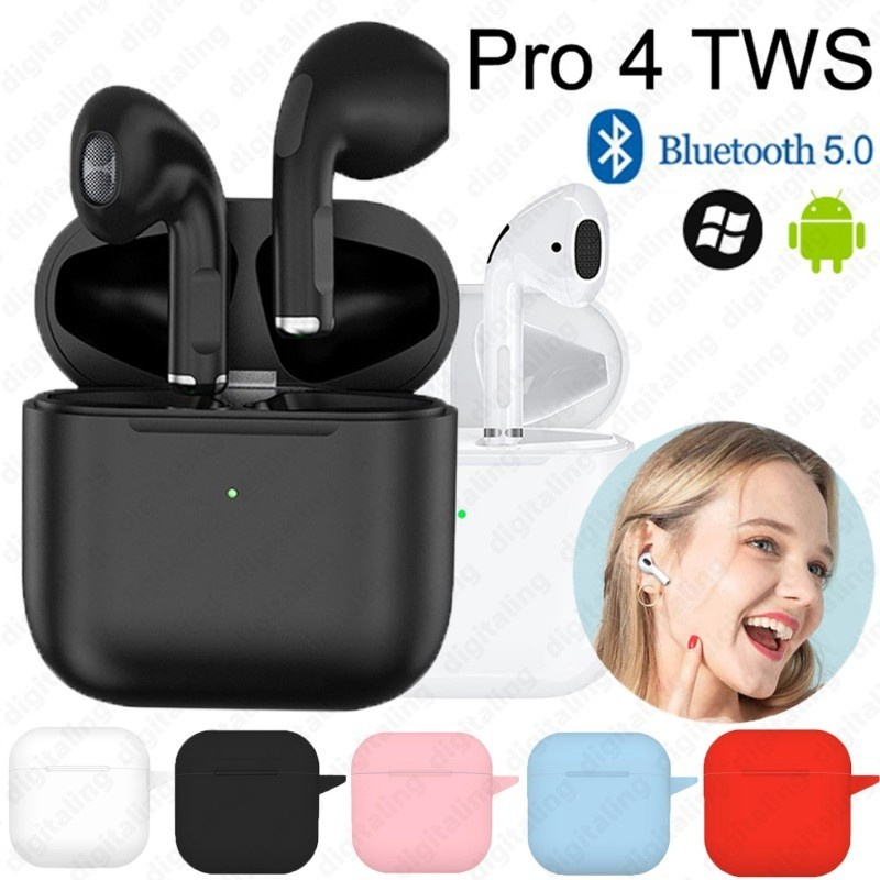 2024 หูฟังไร้สาย Pro 4 TWS หูฟังบลูทูธ InPods สําหรับ Android และหูฟังสมาร์ทโฟน