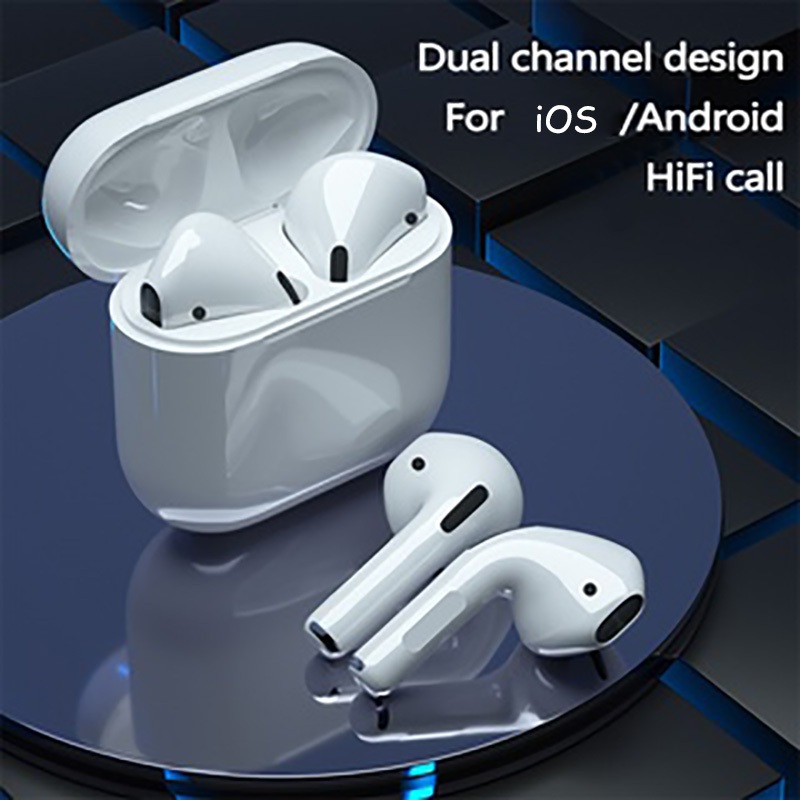 2024 หูฟังไร้สาย Pro 4 TWS หูฟังบลูทูธ InPods สําหรับ Android และหูฟังสมาร์ทโฟน