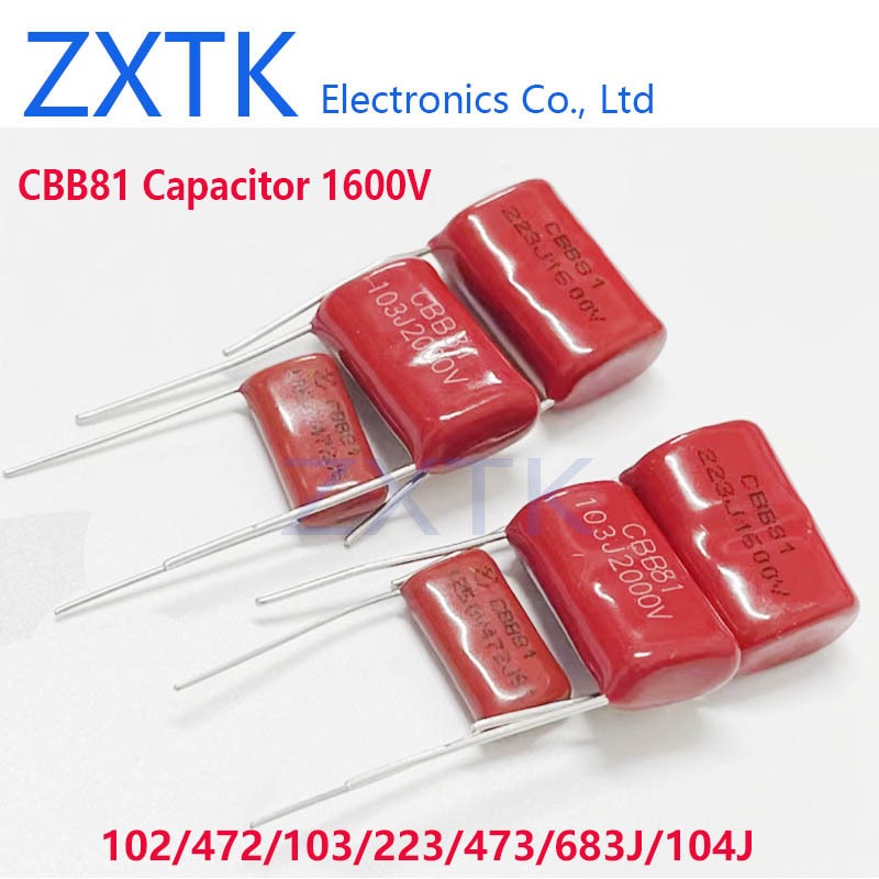 10PCS CBB81 ตัวเก็บประจุ 1600V 5% 102/472/103/223/473/683J/104J/224J/474J/105J 1.5NF 2.2NF 2.7NF 3.3