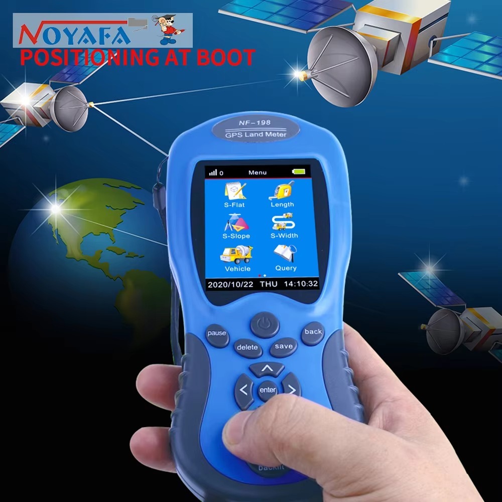 NOYAFA GPS Land Meter NF-188 อุปกรณ์สํารวจนําทางชนบทสํารวจที่ดินการทําแผนที่ความยาวพื้นที่เครื่องมือ
