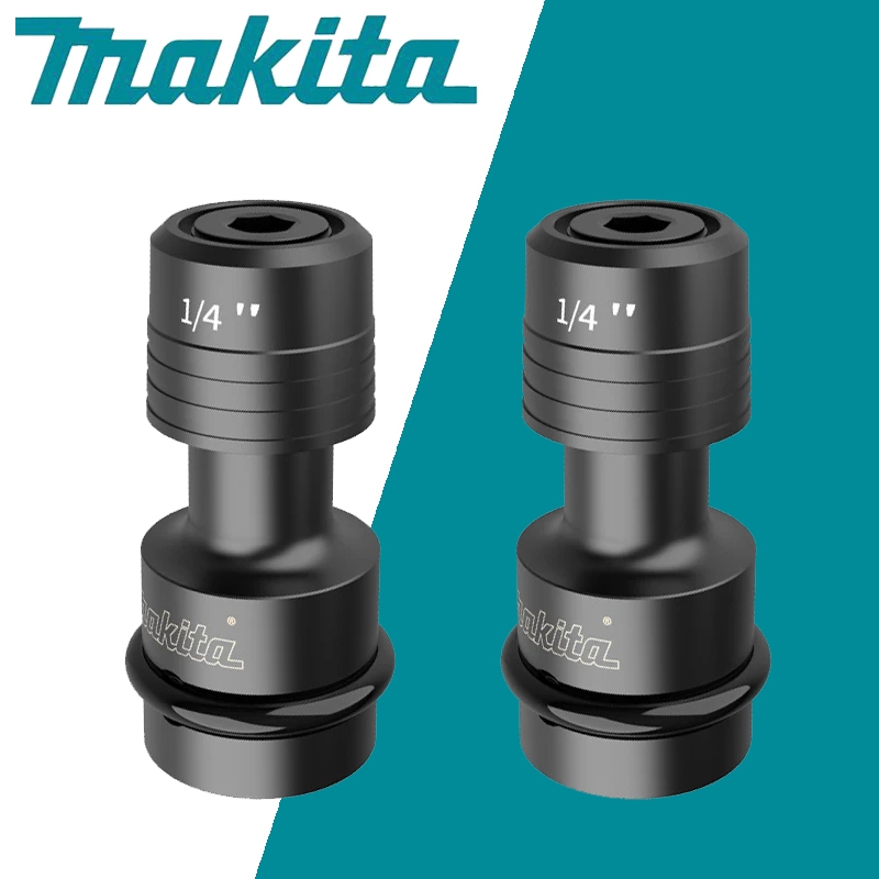 Makita B-68476/B-68482 อะแดปเตอร์หัวชุดก้านแปลงประแจไฟฟ้า 1/2'' 3/8 Square Conversion 1/4 Hex Socket