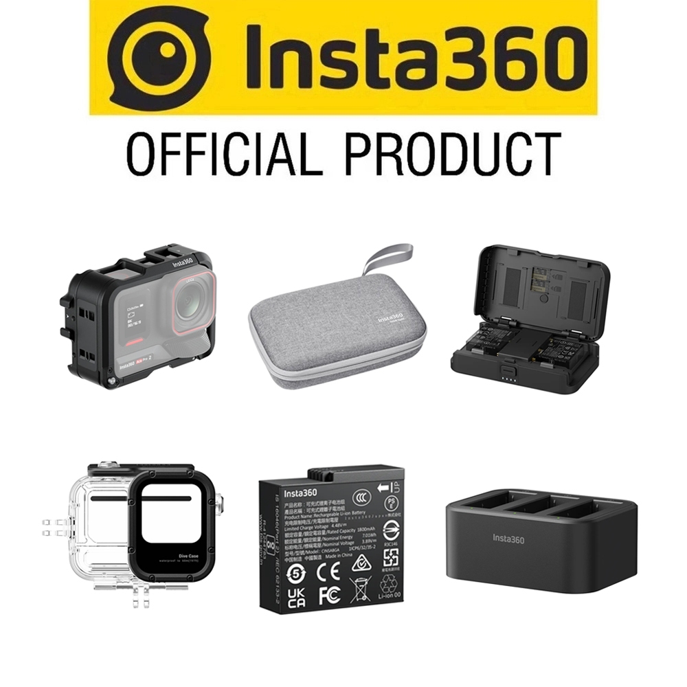 Insta360 Ace Pro 2/Ace Pro อุปกรณ์เสริมของแท้ (แบตเตอรี่/ฮับชาร์จเร็ว/เคสดําน้ํา)