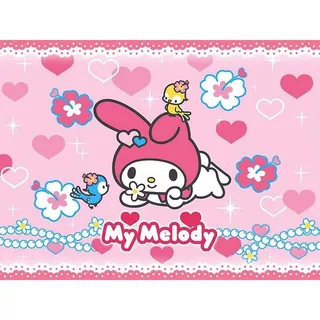 Sanrio KUROMI Healing พื้นหลังผ้า Tapestry น่ารักสาวหัวใจตกแต่งผนังผนังผ้าห้อง KUROMI