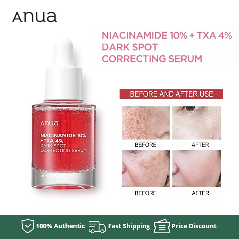 Anua dark Spot Correcting serum 10% Niacinamide 30ml เซรั่มบํารุงผิวหน้า ลดจุดด่างดํา ลดฝ้า กระ จุดด่างดํา