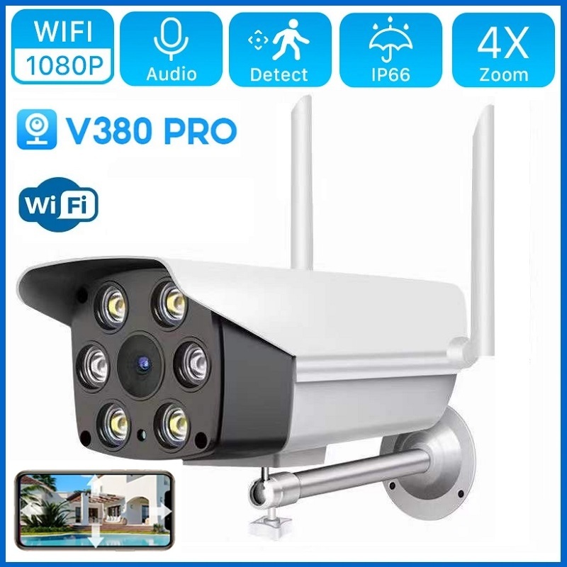 V380 PRO กล้องวงจรปิด CCTV 1080P HD WiFi IP กันน้ํา เข้าได้กับ NVR