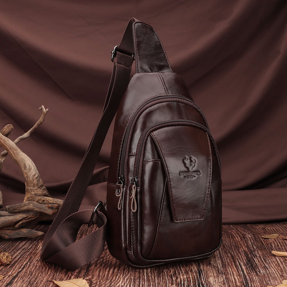 HUMERPAUL Men's Messenger Bag Made Of Pure Cow Leather MH623