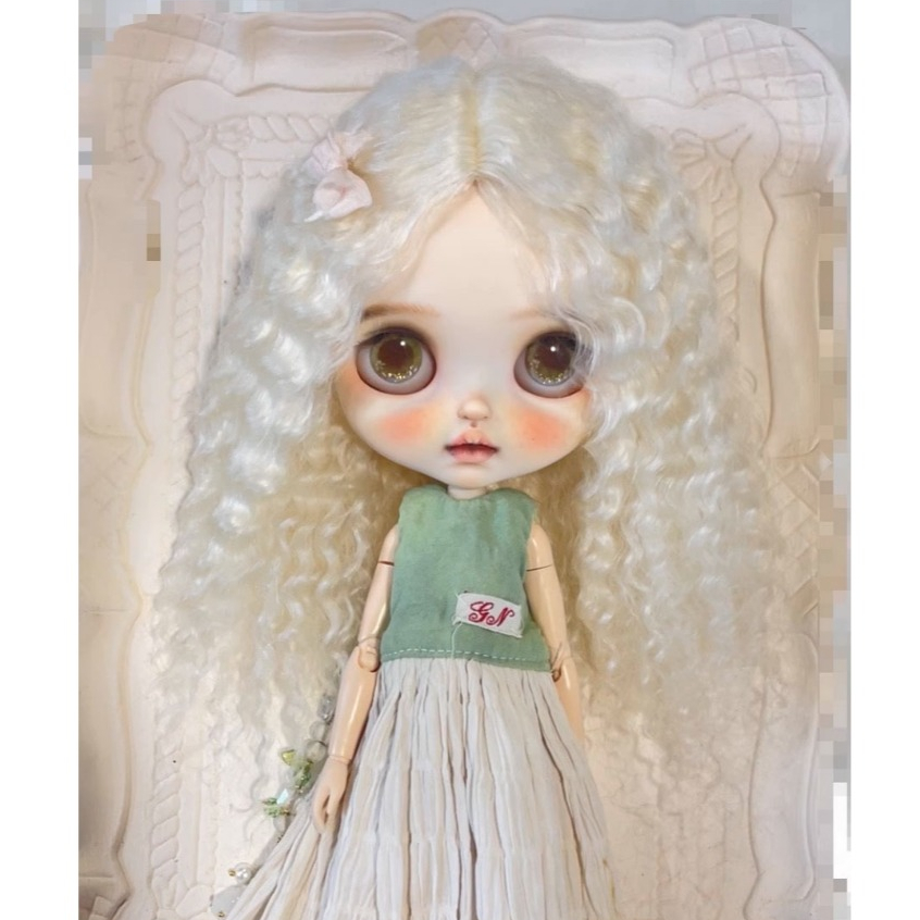 Blythe Mohair bjd Big Head Mohair อุปกรณ์เสริมตุ๊กตาหลากสี