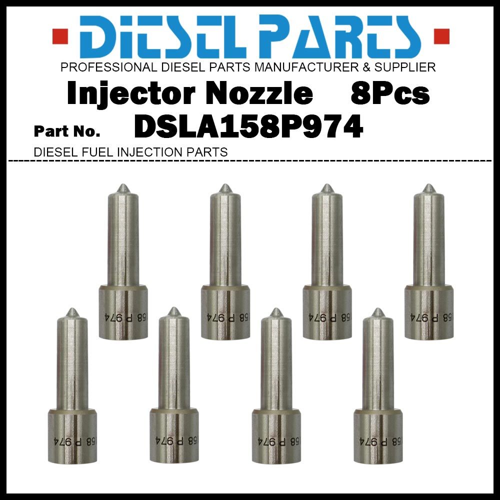 เคล็ดลับหัวฉีดหัวฉีดหัวฉีดเชื้อเพลิงดีเซล 8 ชิ้น 0433175275 DSLA158P974 สําหรับ 2001-2004 GMC Chevro