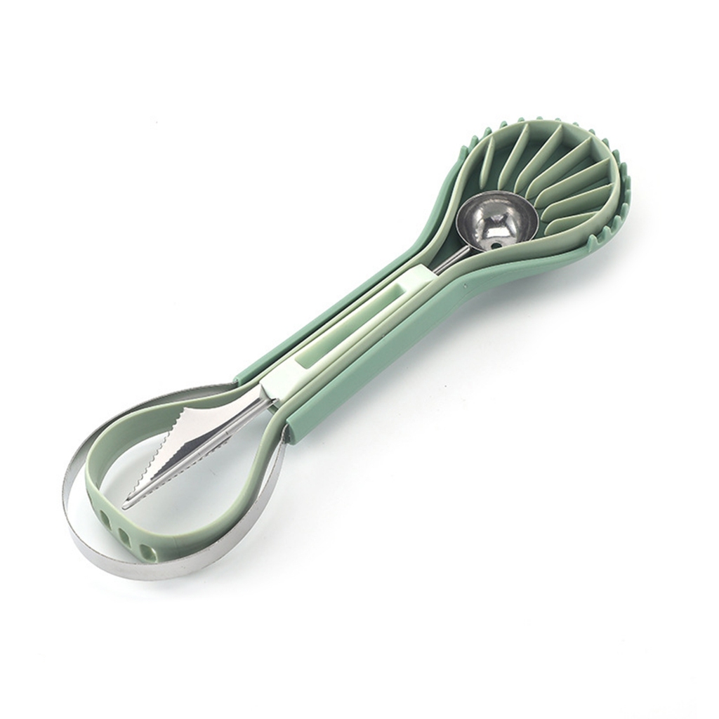 3 In 1 สแตนเลสผลไม้ Melons Baller Scooper ชุดReusable Time-ประหยัดผลไม้เครื่องตัดขุดชุดเครื่องมือสําหรับสลัดผลไม้ใช้