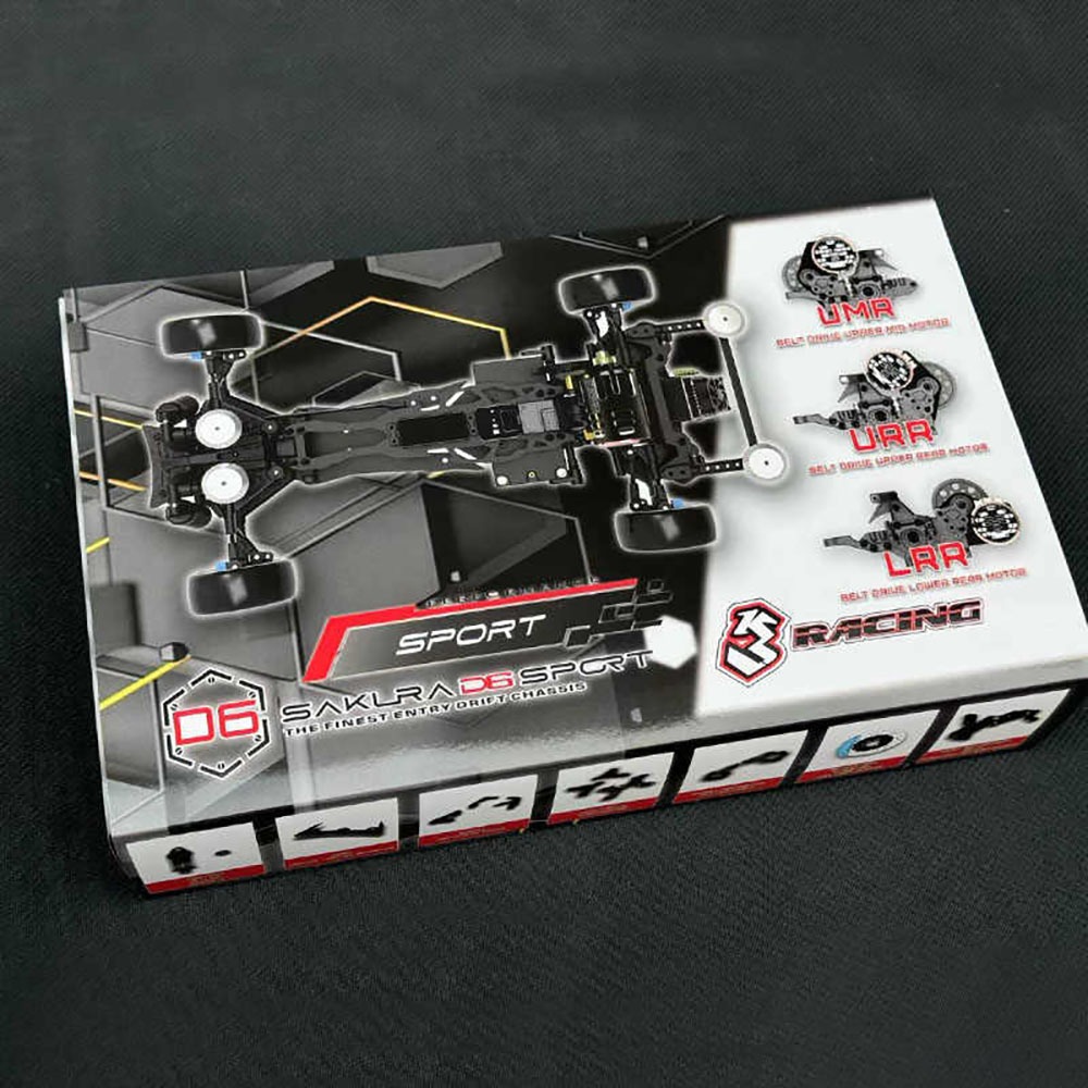3racing Sakura D6 SPORT RWD ชุด 1/10 RC รีโมทคอนโทรลไฟฟ้ารุ่นรถ Professional Drift Racing ของเล่นเด็