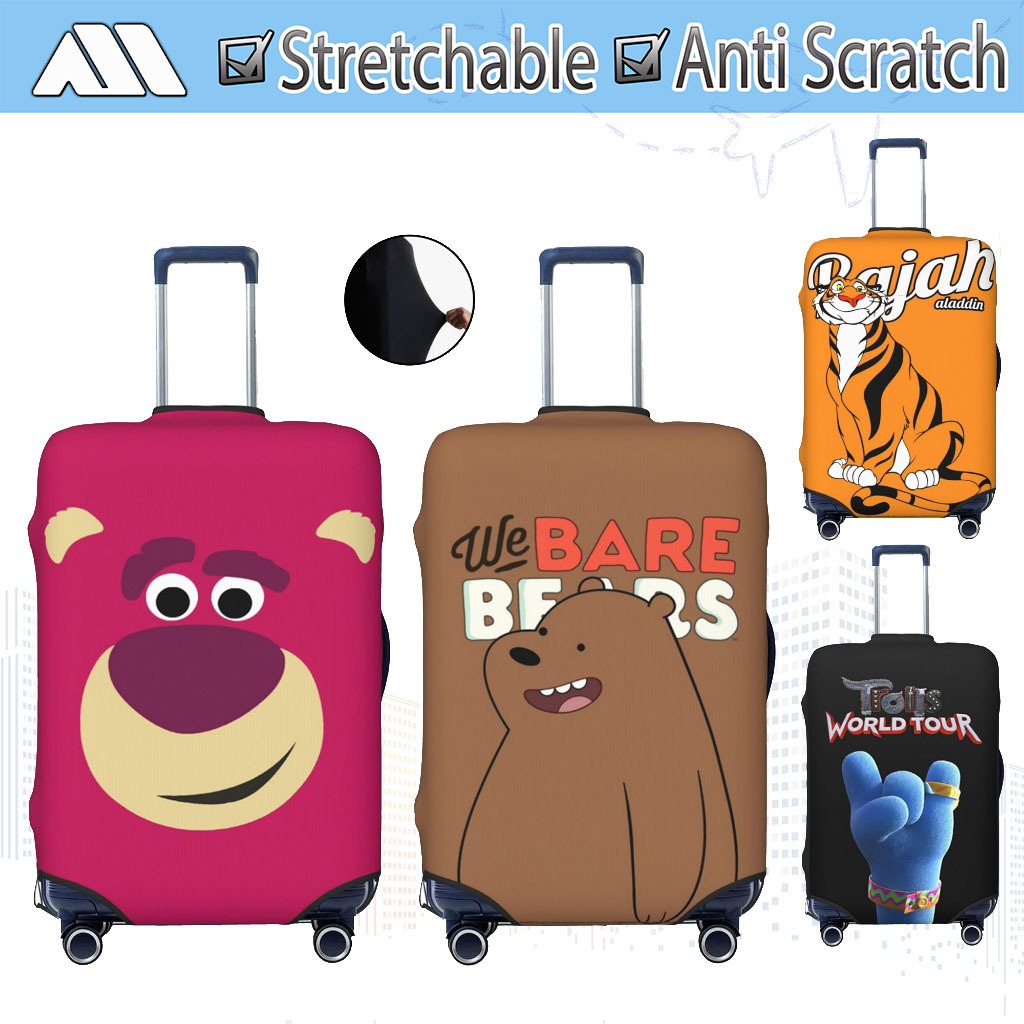 ผ้าคลุมกระเป๋าเดินทาง ผ้าสแปนเด็กซ์ แบบยืดหยุ่น ยืดหยุ่น Disney Travel Luggage Cover 18-32 นิ้ว ZS41