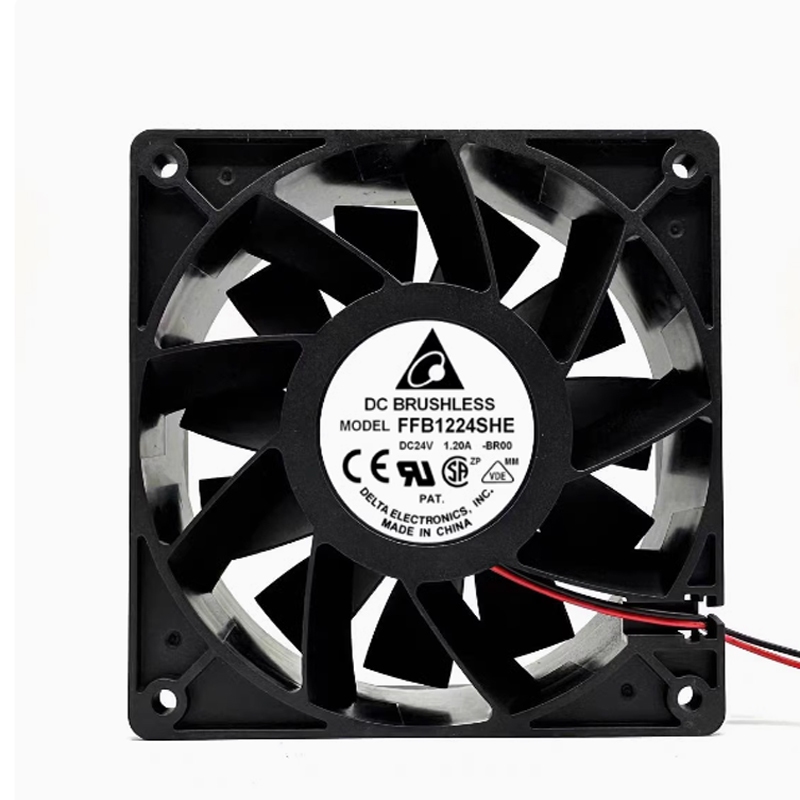 พัดลมระบายความร้อนอินเวอร์เตอร์ FFB1224SHE DC24V 1.20A 120*120*38MM dc axial fan