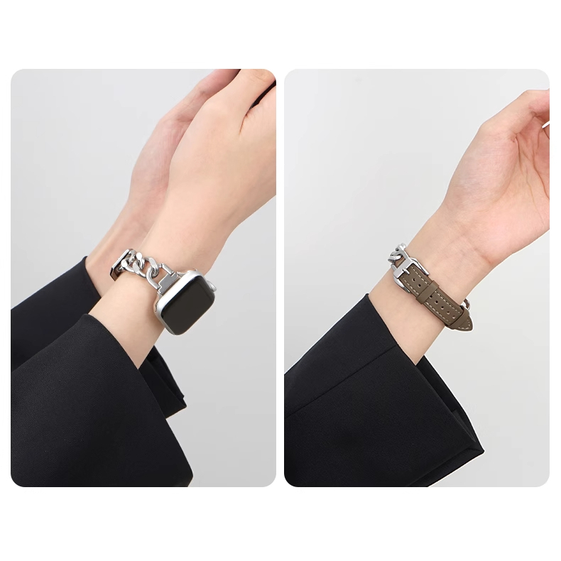 Creative denim สายโซ่สําหรับ iwatch Serie 10 9 8 7 6 SE 5 4 3 2 1 แฟชั่นสําหรับ Apple Watch Band 49 มม.44 มม.45 มม.41 มม.40 มม.38 มม.42 มม.