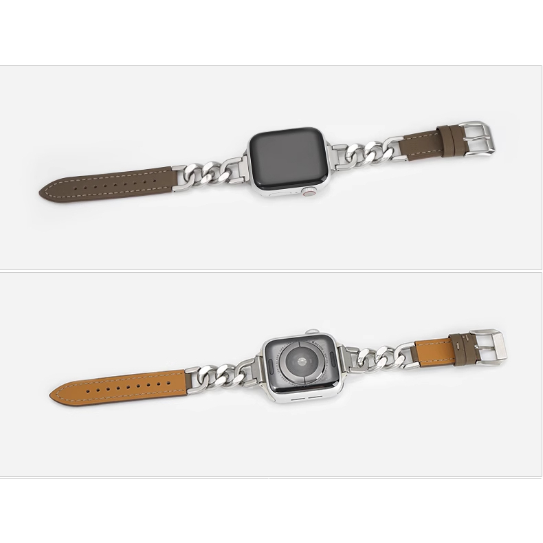 Creative denim สายโซ่สําหรับ iwatch Serie 10 9 8 7 6 SE 5 4 3 2 1 แฟชั่นสําหรับ Apple Watch Band 49 มม.44 มม.45 มม.41 มม.40 มม.38 มม.42 มม.