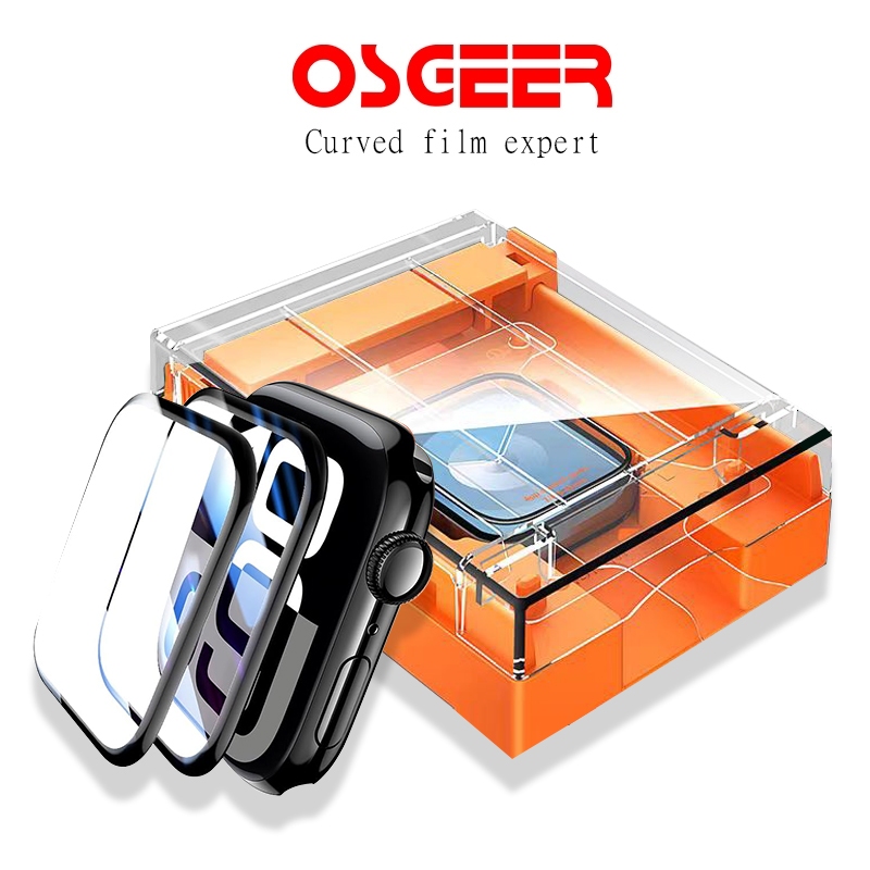 [OSGEER]ฟิล์มใสกันรอยโค้งสําหรับ Apple Watch Series 11 10/9/6/7/8/5/6 SE/SE2020/ ฟิล์ม Apple Watch Series 10