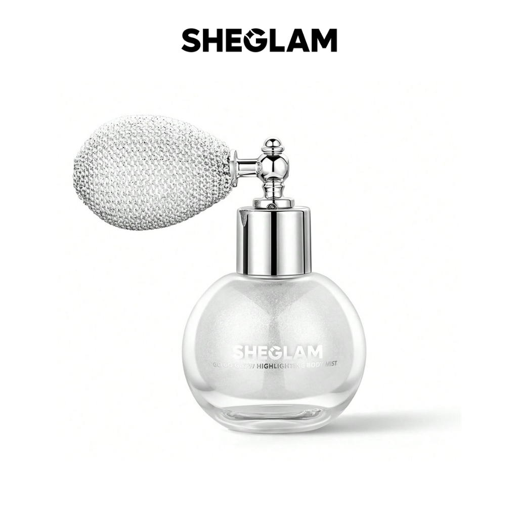 Sheglam Go Go Glow Highlighting Body Mist-Frosted Opal Body Glitter Powder Spray High-Shine Finish Multi-Use Shimmer Glow Highlighter Face แต่งหน้า