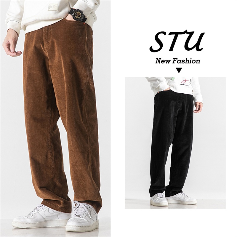 STUกางเกงขายาว ชาย สีทึบ เนื้อผ้าใส่สบาย เหมาะสำหรับทุกฤดูกาล กางเกงกีฬาลำลอง มี2สี คู่รักรุ่นเดียวกัน สไตล์เกาหลี จัดส่งในกรุงเทพฯ ใส่สบาย มีหลายขนา เหมาะกับทุกรูปร่าง สินค้าใหม่