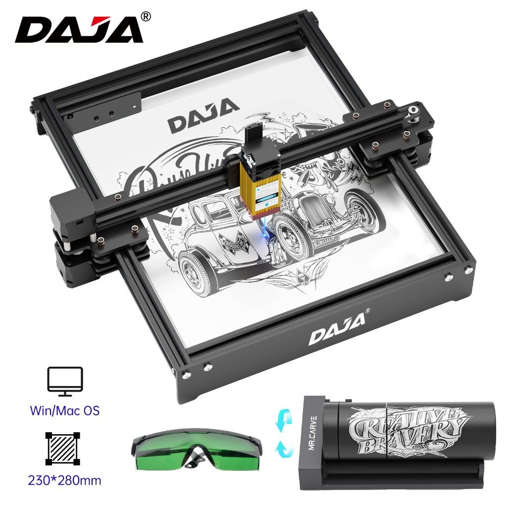 DAJA D3ไม้แกะสลักเลเซอร์ / เครื่องเลเซอร์เครื่องประดับ