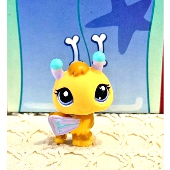 Lps รูป Yellow Bee Blue eyes #1408 Littlest Pet Shop ของเล่น
