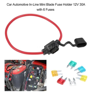 18/16/14/12AWG กันน้ํา 32V Mini Auto Fuse Holder 1 และรถใบมีดฟิวส์ 2A 3A 5A 7.5A 10A 15A 20A 25A 30A 35A