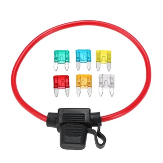18/16/14/12AWG กันน้ํา 32V Mini Auto Fuse Holder 1 และรถใบมีดฟิวส์ 2A 3A 5A 7.5A 10A 15A 20A 25A 30A 35A