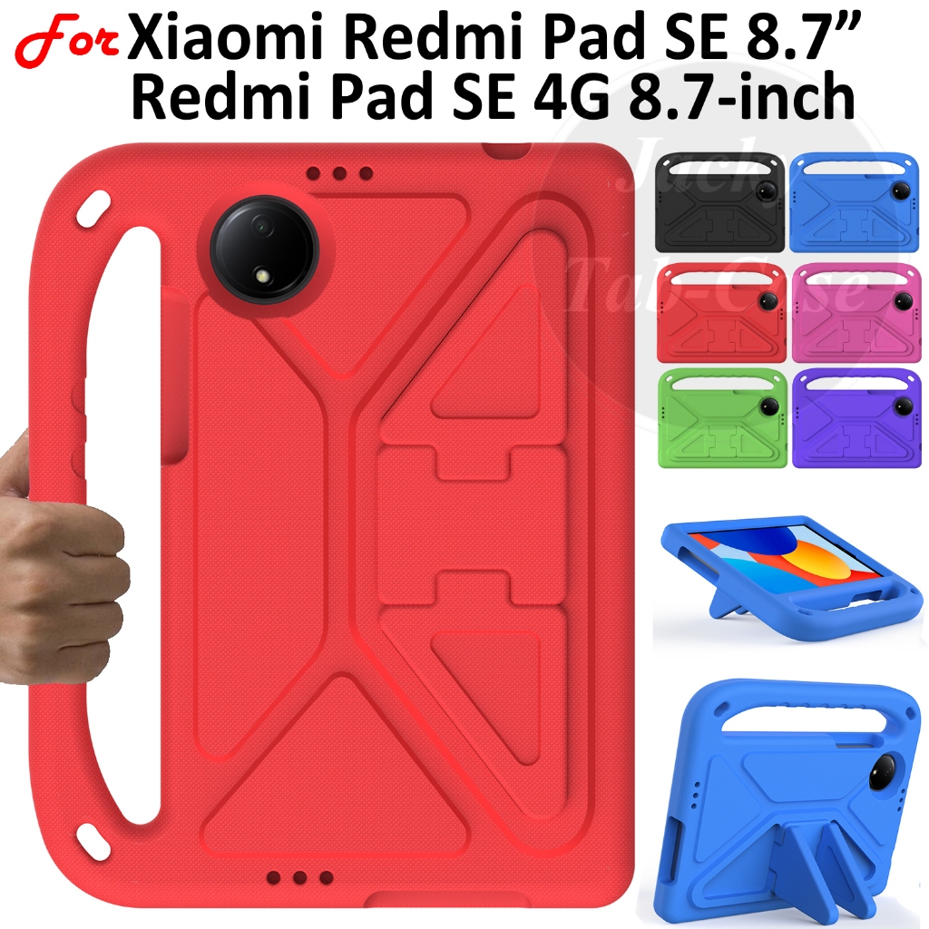 สําหรับ Xiaomi Redmi Pad SE 4G 8.7 "2024 น้ําหนักเบา EVA Shell กันกระแทกฝาครอบเด็กเด็กที่เป็นมิตรสําหรับ Redmi Pad SE LTE WiFi 8.7 นิ้ว