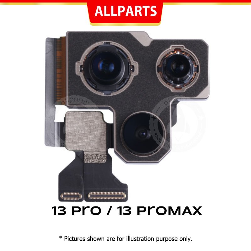 สายเคเบิลกล้องหลัง ทดสอบแล้ว 100% A+++ แบบเปลี่ยน สําหรับกล้องหลัก IP 13 Pro / 13 ProMax