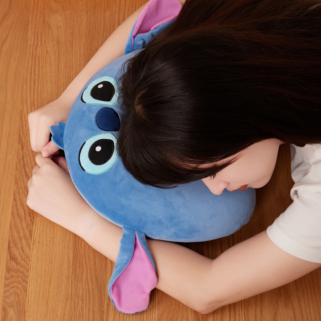 Miniso Lilo & Stitch หมอนตุ๊กตาคอรูปตัว U นุ่มสบายสําหรับเดินทาง (Stitch)
