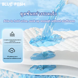 Blue fish Baby Pull Up Pants ผ้าอ้อมเด็กแบบใช้แล้วทิ้ง 50 ชิ้นกางเกงผ้าอ้อมสําหรับผ้าอ้อมเด็ก