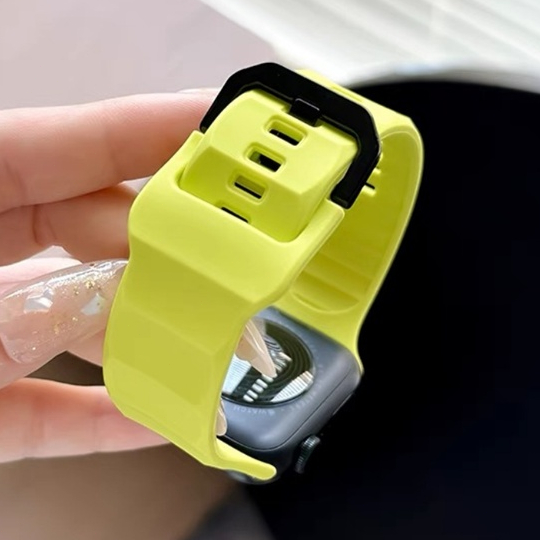 New Wave กีฬาสายนาฬิกาซิลิโคนสําหรับ Apple Watch S10/9/8/7/6/5/4/3/2/1 SE2 ULTRA ยางเปลี่ยนสร้อยข้อมือสําหรับ iwatch 49 มม.46 45 44 42 41 40 38 ใหม่ S10/9 สายคล้องผู้ชาย