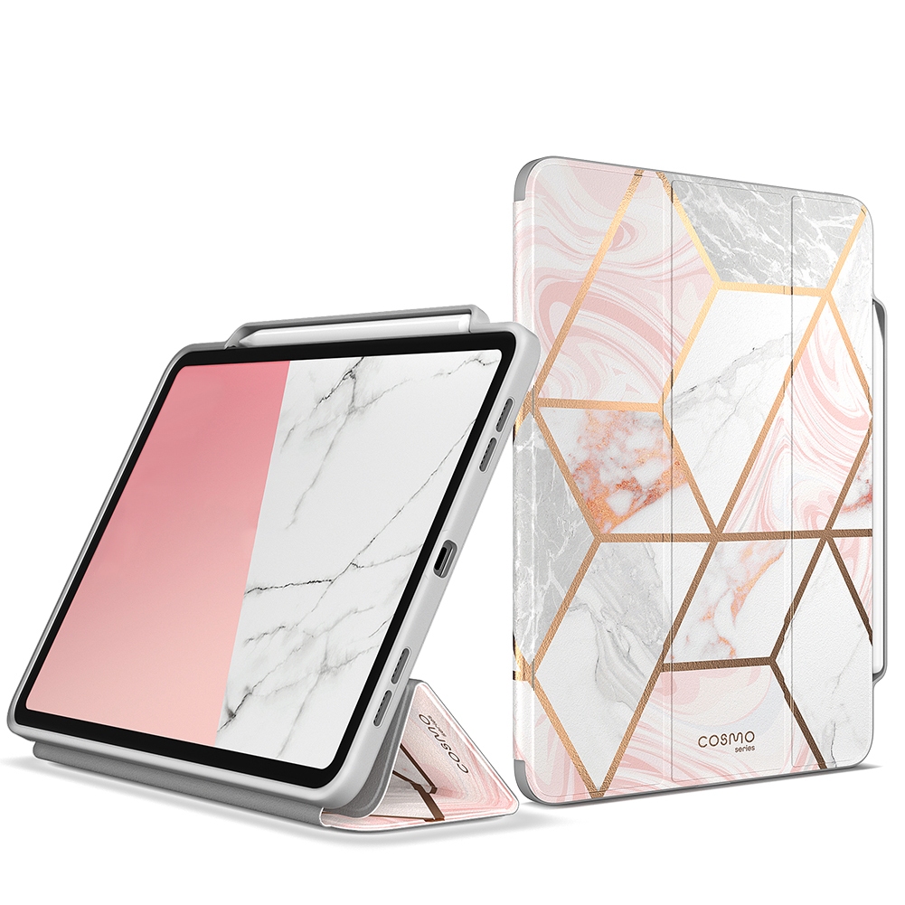I-blason Cosmo สําหรับ iPad Pro 11/13 นิ้ว 2024 กรณีผู้ถือดินสอ Slim Trifold Stand Auto Sleep/Wake Soft TPU ป้องกัน iPad Pro M4 สําหรับ iPad Pro 11/13 นิ้ว M4