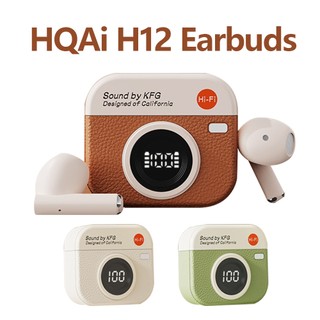 HQAi H12 Earbuds Build-in MIC Waterproof Earphones for iP  For Andriod Touch Conter Noise Cancelling Hi-Fi Stereo Sound