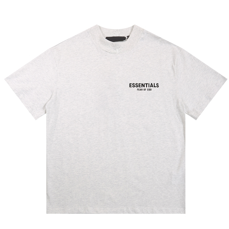 Fear OF GOD Double Line ESSENTIAL Autumn Small Letter พิมพ์เสื้อยืดแขนสั้นสําหรับผู้ชายและผู้หญิง